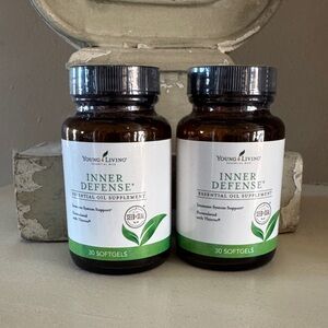 BRAND NEW Set of 2 Young Living Inner Defense - 60 count total